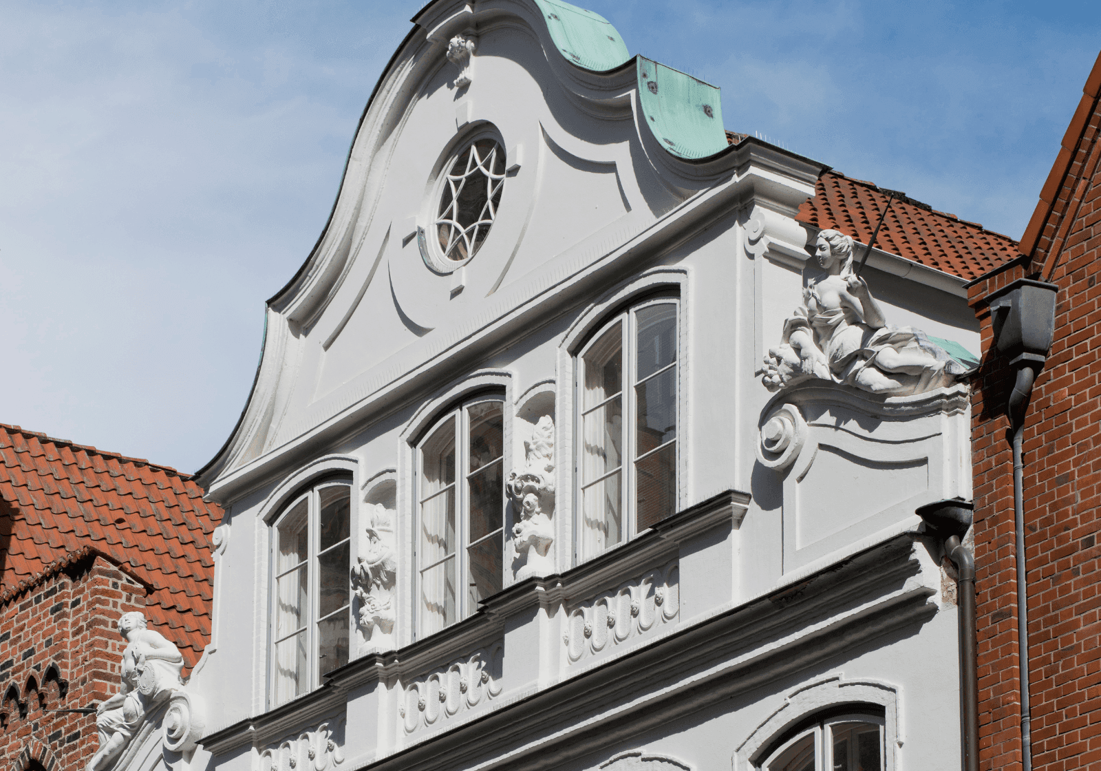 Facaden på huset Buddenbrook i Lübeck