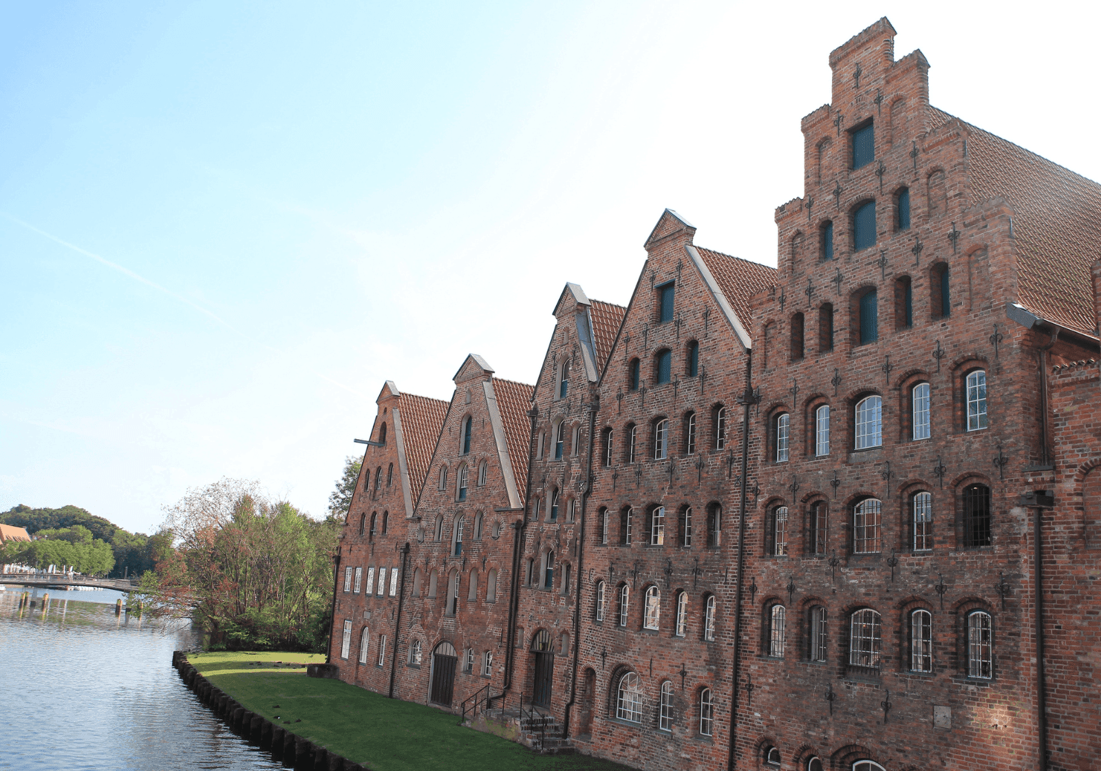 Salzpeicher, pakhusene i Lübeck, set fra vandet