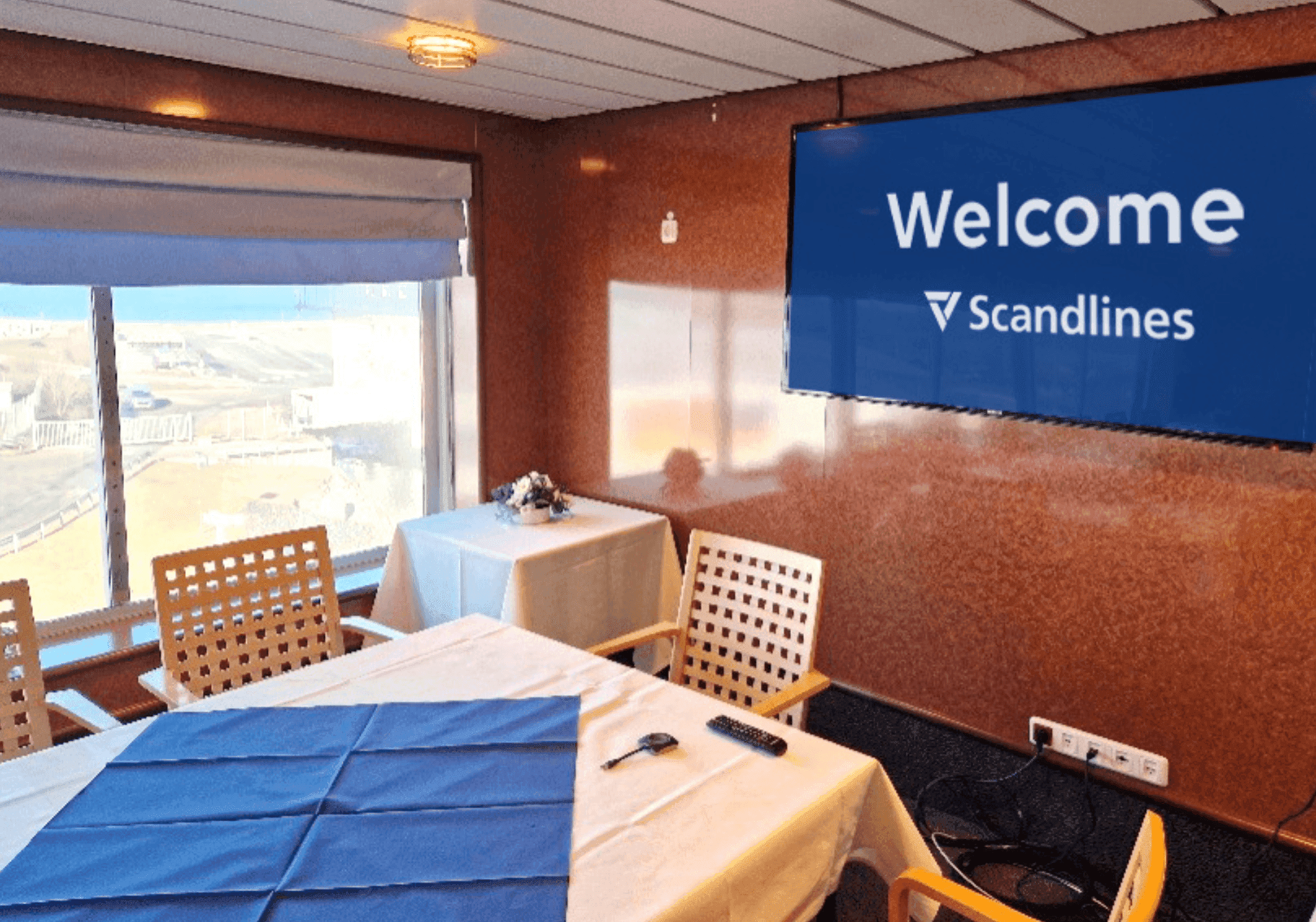 Meeting room on one of Scandlines' ferries
